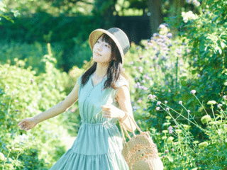 women in garden