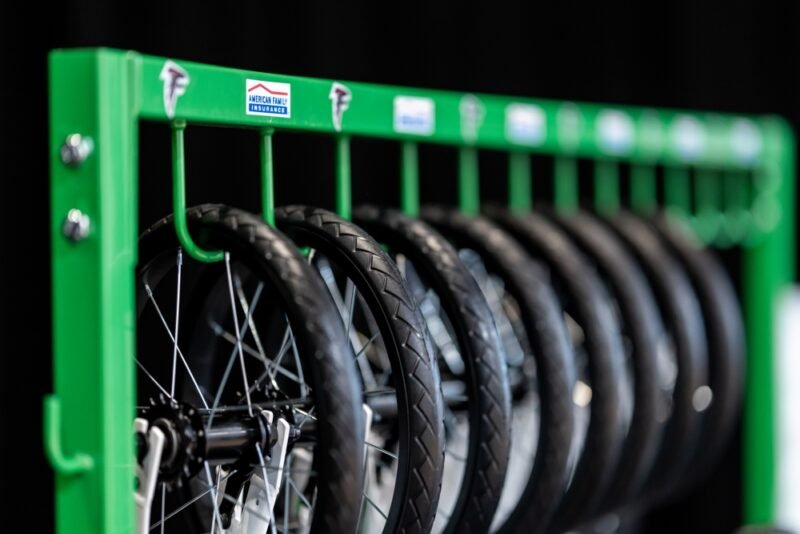 Falcons Surprise Atlanta Kindergarteners with the Gift of Confidence on Two Wheels