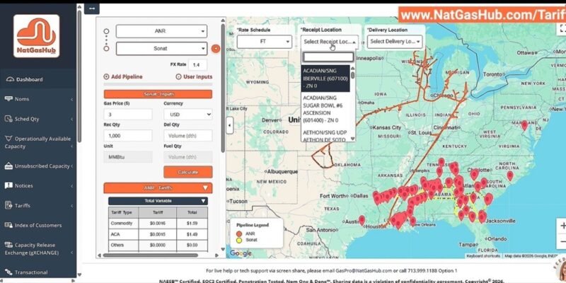 NatGasHub Enhances Natural Gas Tariff Management Nationwide