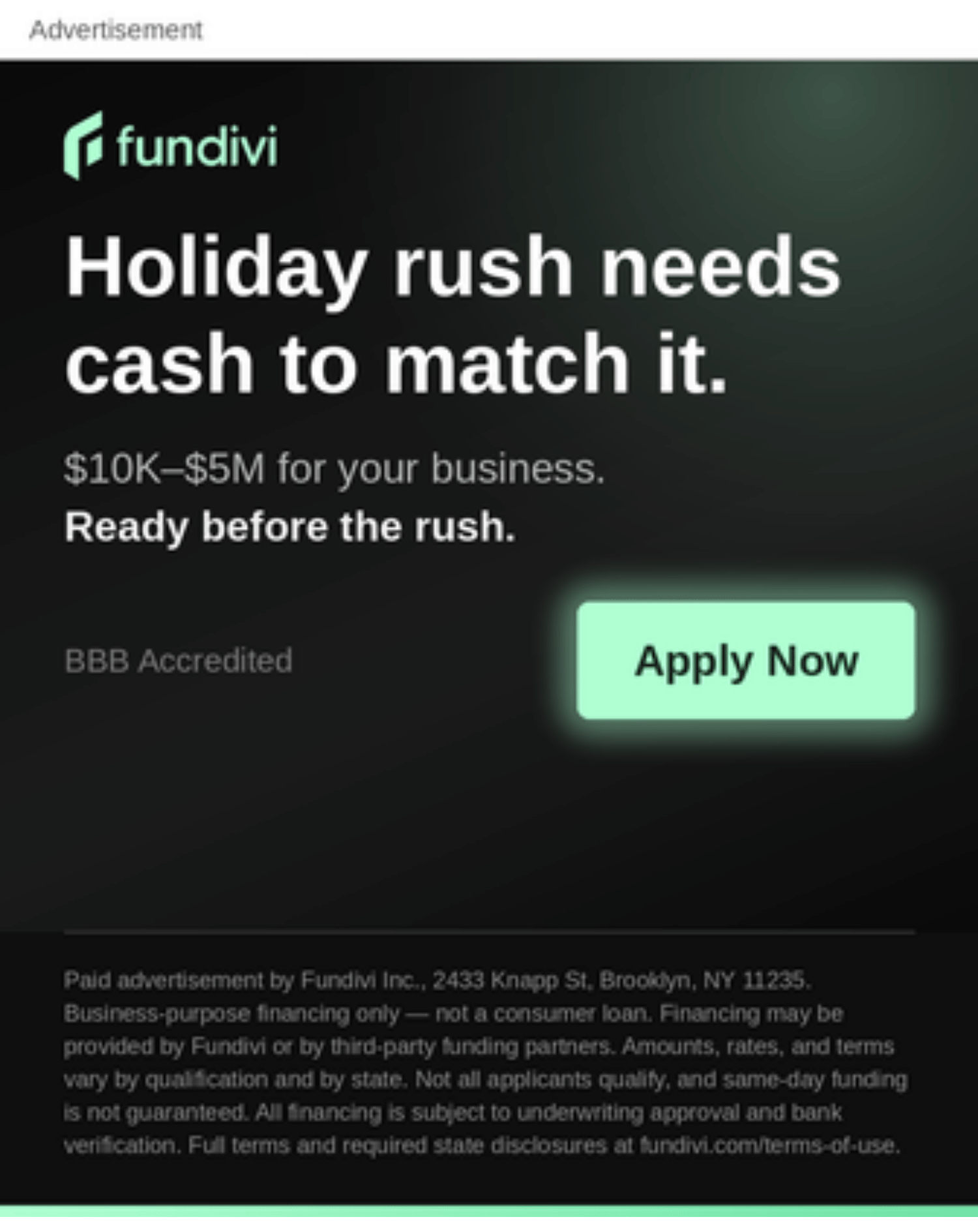 Online funding for small businesses